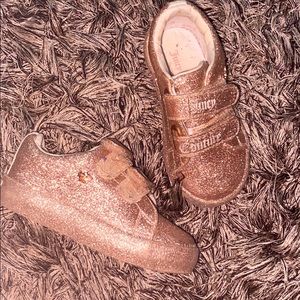 Sparkly rose gold Juicy couture sneakers